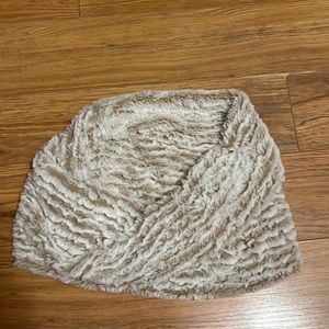 Women’s Misses Girls Twist Faux Fur Infinity Scarf